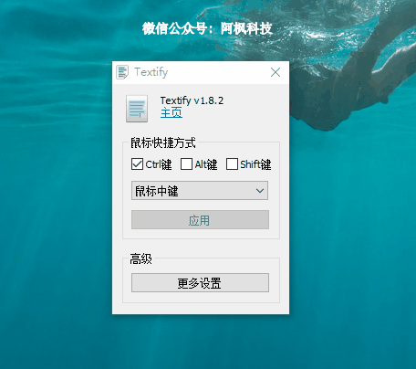 Windows Textify窗口文本复制 v1.8.2 汉化版
