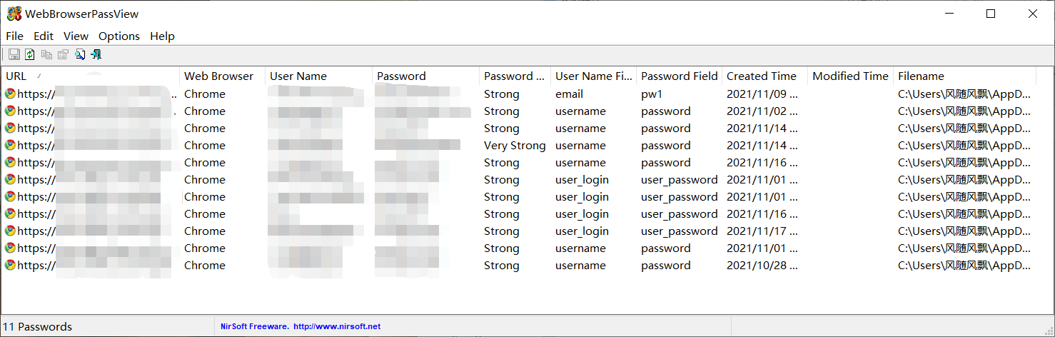 Windows 浏览器密码查看 v2.0.7.0