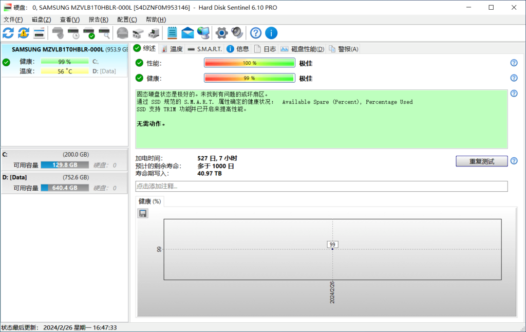 Windows Hard Disk Sentinel Pro 硬盘哨兵_v6.10.0.0 绿色便携版