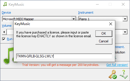 Windows KeyMusic 键盘音乐制作_v3.0 官方赠送注册码